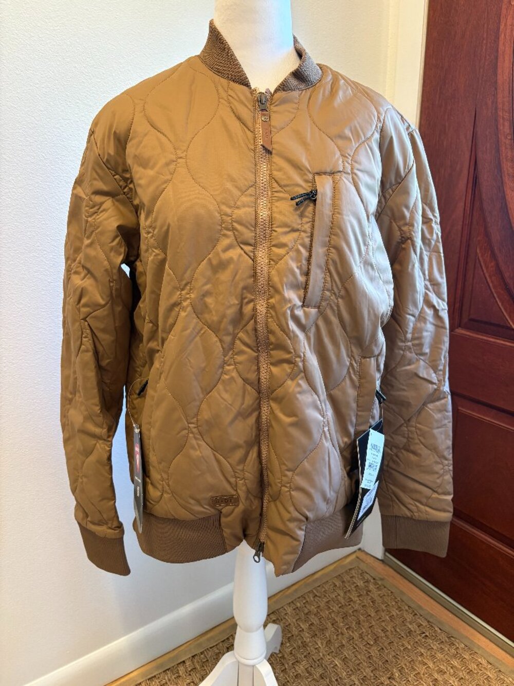 Women's Winter Jacket Shortline Jacket Size Small P - Tobacco Color NEW w/Tags